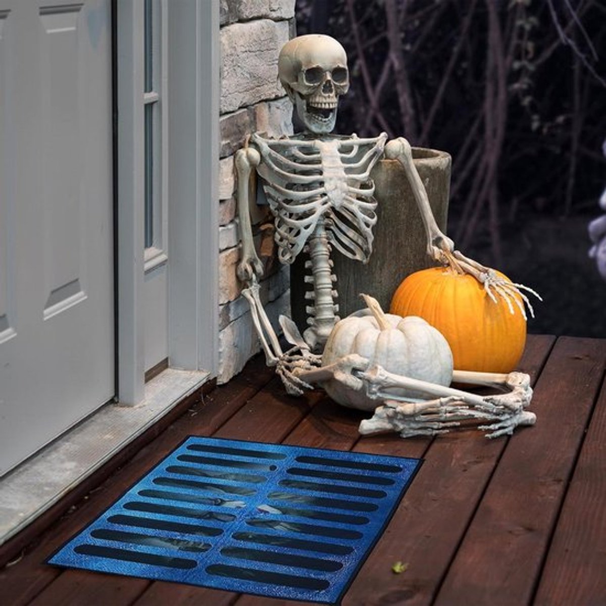 Horror Clown deurmat voor Halloween decoratie binnen - Allecto Plus
