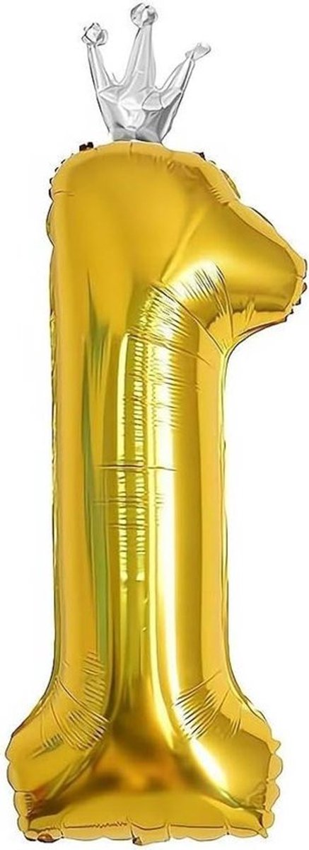 Goudkleurige folieballon 1016 cm voor verjaardagsfeest - Allecto Plus