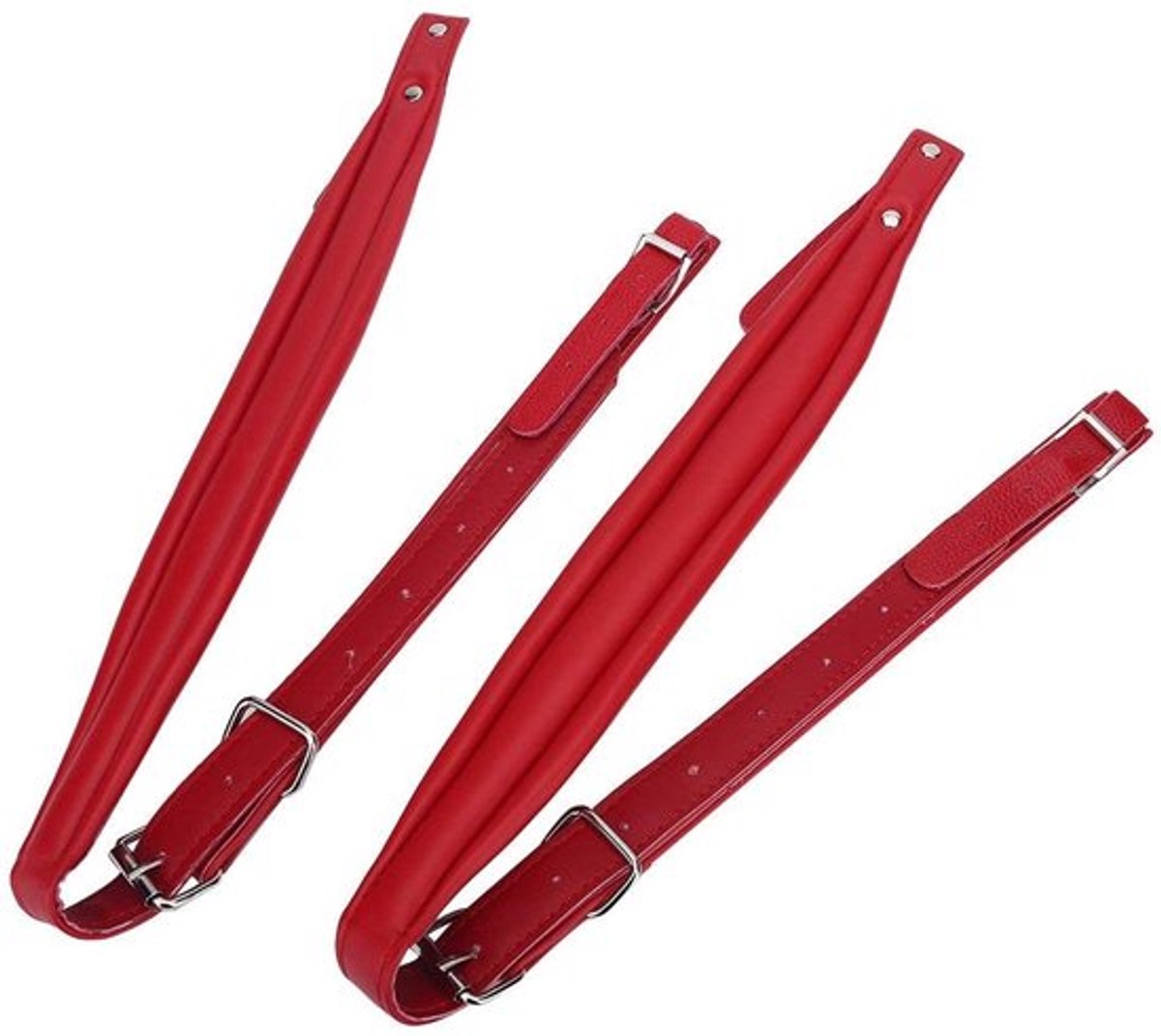Shopcentral - Accordeon Schouderband - Verstelbaar - PU Leer - Rood - Comfortabel