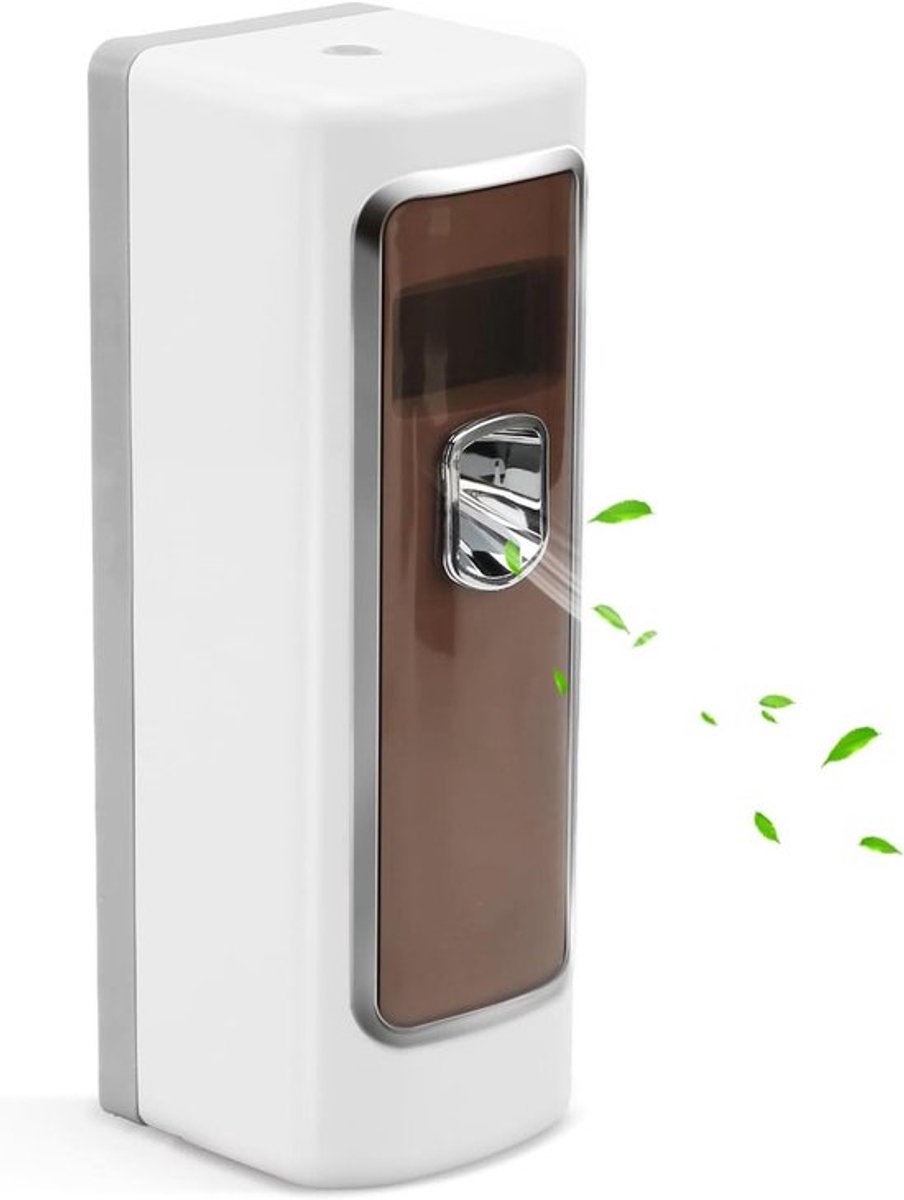 Luchtverfrisser dispenser met LCD-display voor wandmontage of