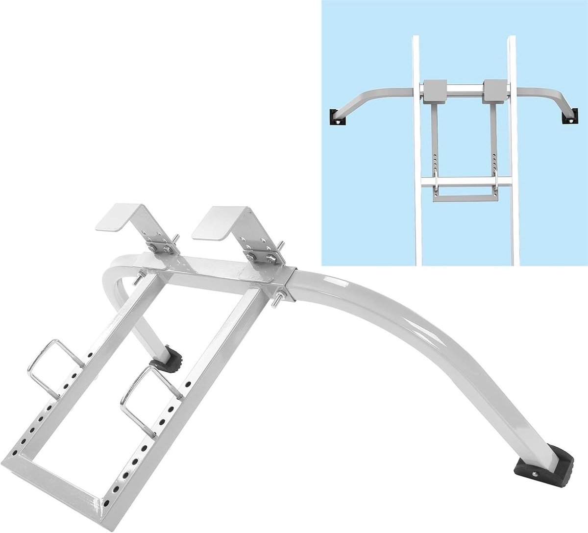 Ladderbeugels voor Daken, Verstelbare Ladder Stabiliser, Veiligheidshaken voor Laddergebruik, Geschikt voor Wandladers en Daken