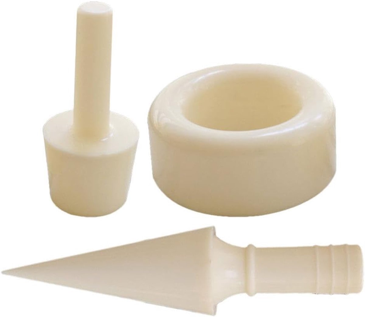Dessert Maker Set - Wafelrol - Zelf Maken - Herbruikbaar PVC - 3 Delig - Beige