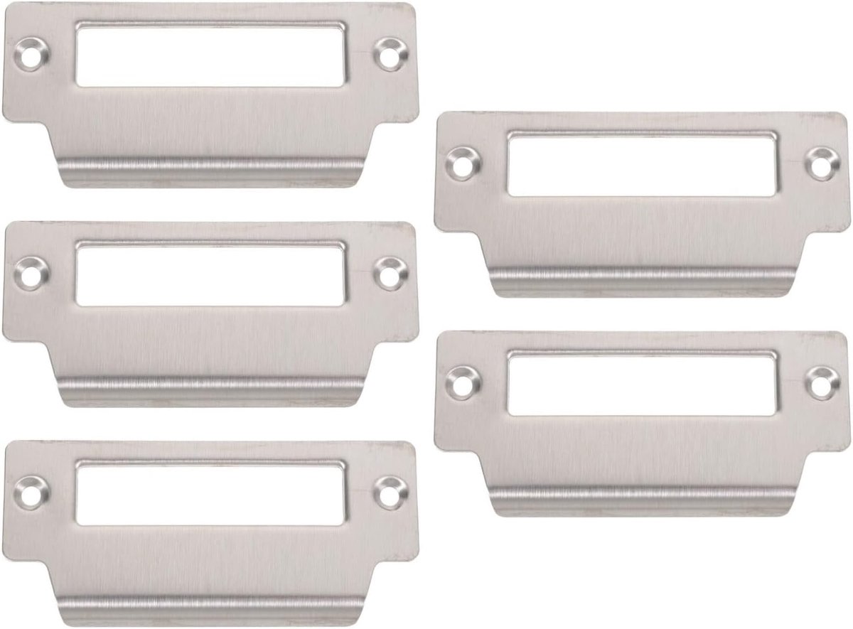 Verstevigingsplaat Deur - Deursluitplaat Beveiliging - Huis Beveiligen - Roestvrij Staal - 10 x 4.5 cm - Zilver