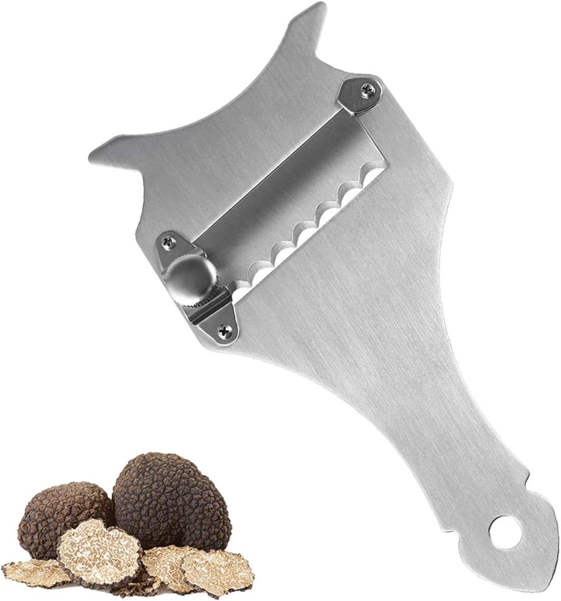Truffelschaaf - Roestvrij staal - Verstelbare messen - Ergonomisch ontwerp - Voor de culinaire liefhebber