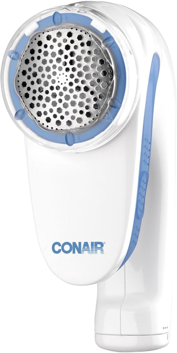 SnelShoppen - Lintremover voor Kleding en Stoffen - Draadloze Lintshaver met Ergonomische Handgreep - Groot Hoofd - Wit/Blauw - Perfect voor Huis, Kle