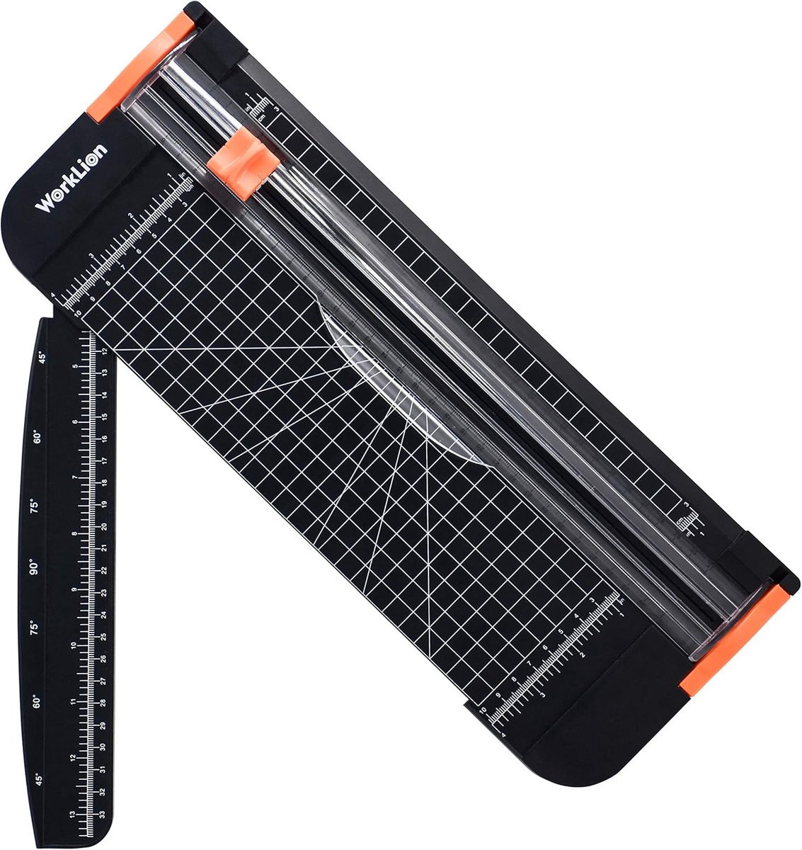 SnelShoppen - Professionele Paper Cutter - Papier Snijmachine, A3 A4 A5 Trimmer voor Scrapbooking, Veiligheidsbescherming, 12 Vellen Capaciteit, Zwart