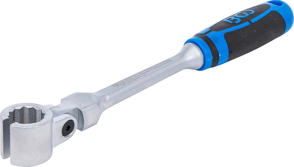 SnelShoppen - Speciale Ring Steeksleutel voor Lambda Probes - 22 mm Tiltable met Handvat - Chrome Plated - Professioneel Gereedschap voor Auto Onderho