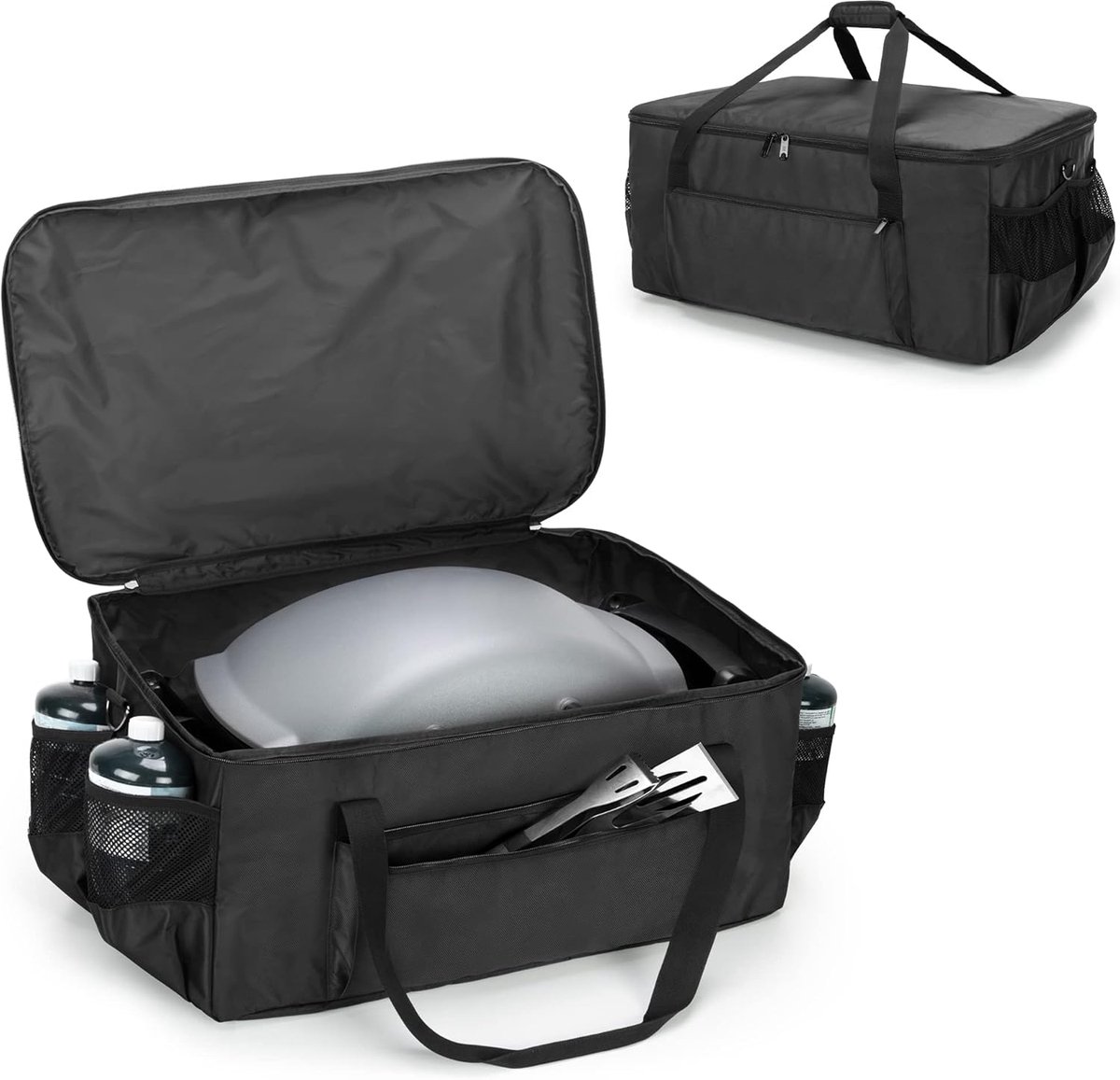 SnelShoppen - Portable Grill Cover voor Gas en Elektrische Barbecue, Draagtas met Handvat, Compatibel met Q1000 Q1200 en Q1400, Ideaal voor Camping en