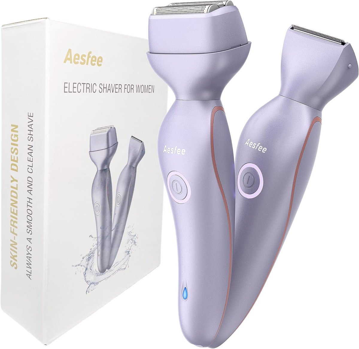 SnelShoppen - Draadloze 2-in-1 Vrouwelijke Scheerapparaat voor Gezicht, Lichaam, Bikini en Onderarmen - Pijnloze Scheeroplossing, IPX7 Waterdicht, Voo