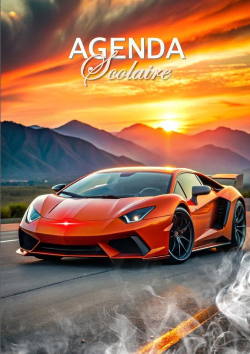 SnelShoppen - Agenda Scolaire 2026 2027 | Voiture Rouge Organiser en Planificateur | 1 Dag Per Pagina met Uren | Perfect voor School en Studie
