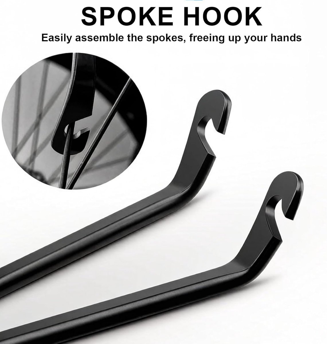 SnelShoppen - Set van 3 Fietsliggers Carbon Staal voor Mountainbike, Racefiets, E-Bike, Stadsfiets en Kinderfiets - Duurzaam en Rim Vriendelijk
