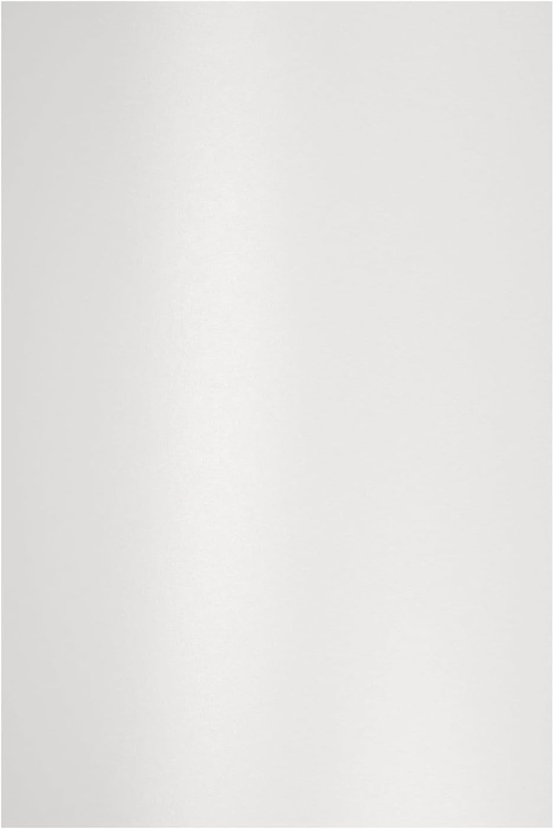 SnelShoppen - A4 Pearlescent Witte 120g Papier 210x297mm - Shiny Effect voor Bruiloft, Verjaardag, Kerstkaarten - Aster Metallic Papier voor Uitnodigi