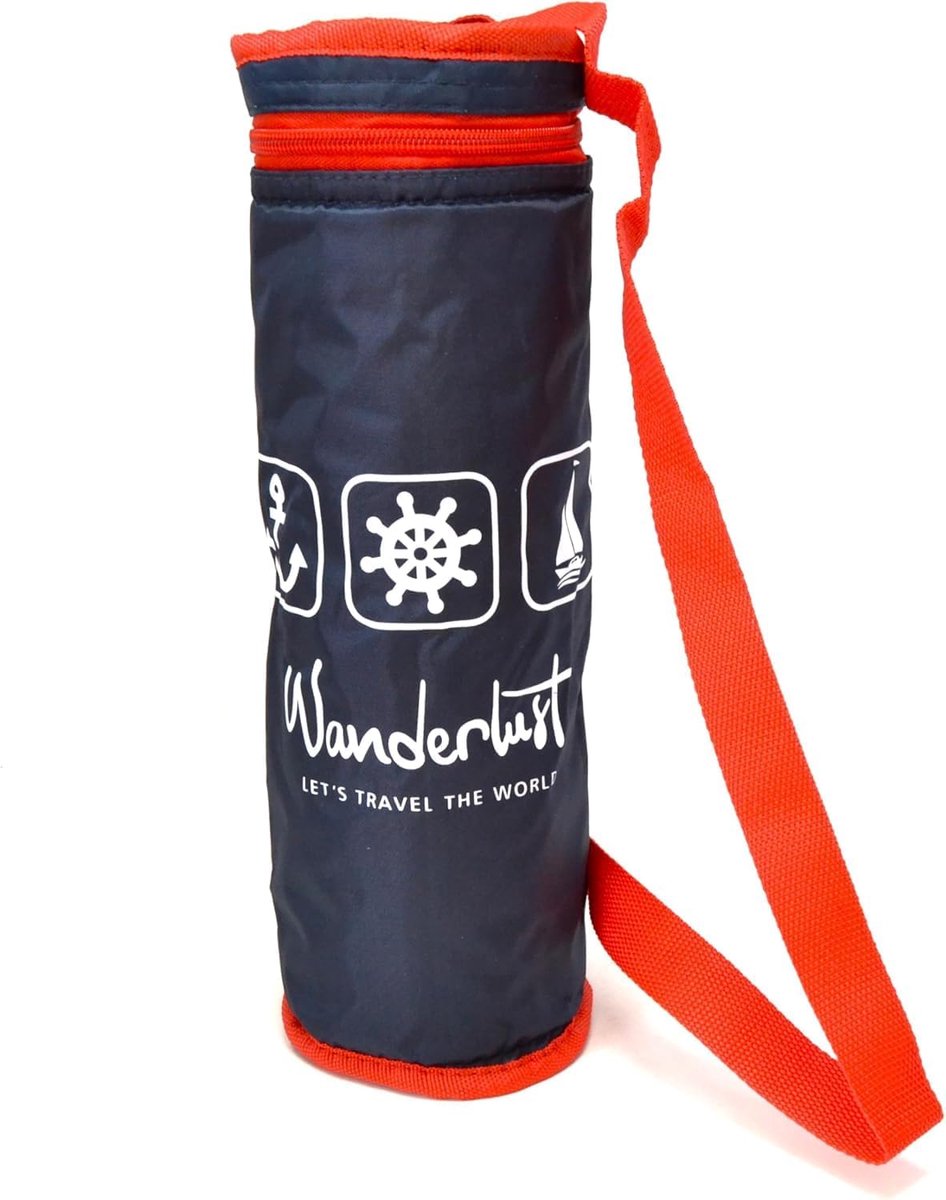 SnelShoppen - Draagbare Koelkast 3L - Blauwe Camouflage Koeler voor Strand en Camping - Flexibel en Isolerend - Perfect voor Dranken en Eten