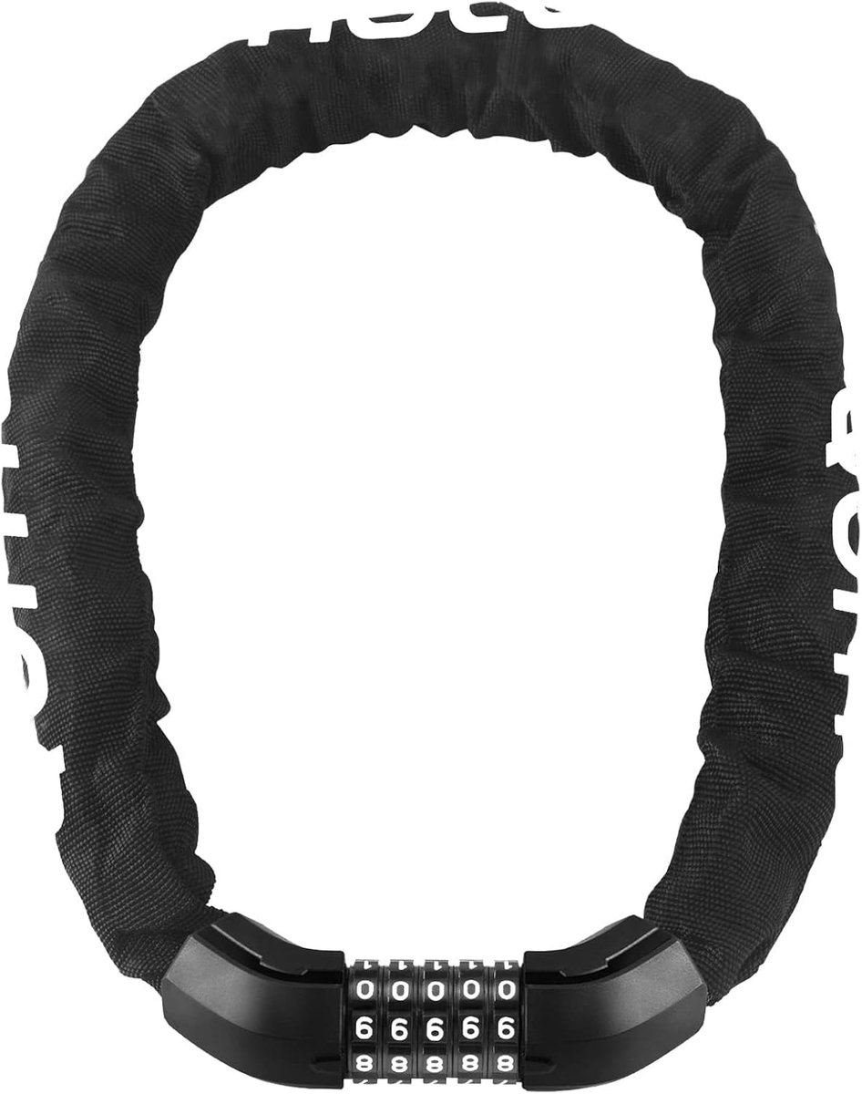 SnelShoppen - Fietsslot 85 cm - 8 mm Stalen Kettingslot - Rotatable Lock Head - Waterdichte Sleutelgat Cover - Motorfiets Kettingslot - Veilig en Betr