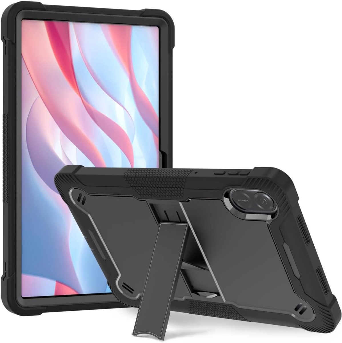 SnelShoppen - Shockproof Kids Case voor 11.5 inch Tablet, Geschikt voor Honor Pad X9a, Zwart, Schokbestendig, Bescherming voor Kinderen, Perfect voor