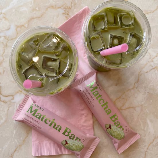 Cabau - Matcha Protein Bars - Eiwitreep - Tropical Mango - 7 Stuks - 17g Proteïne per Reep - Collageen, Vezelrijk & Suikerarm van Cabau — afbeelding 4