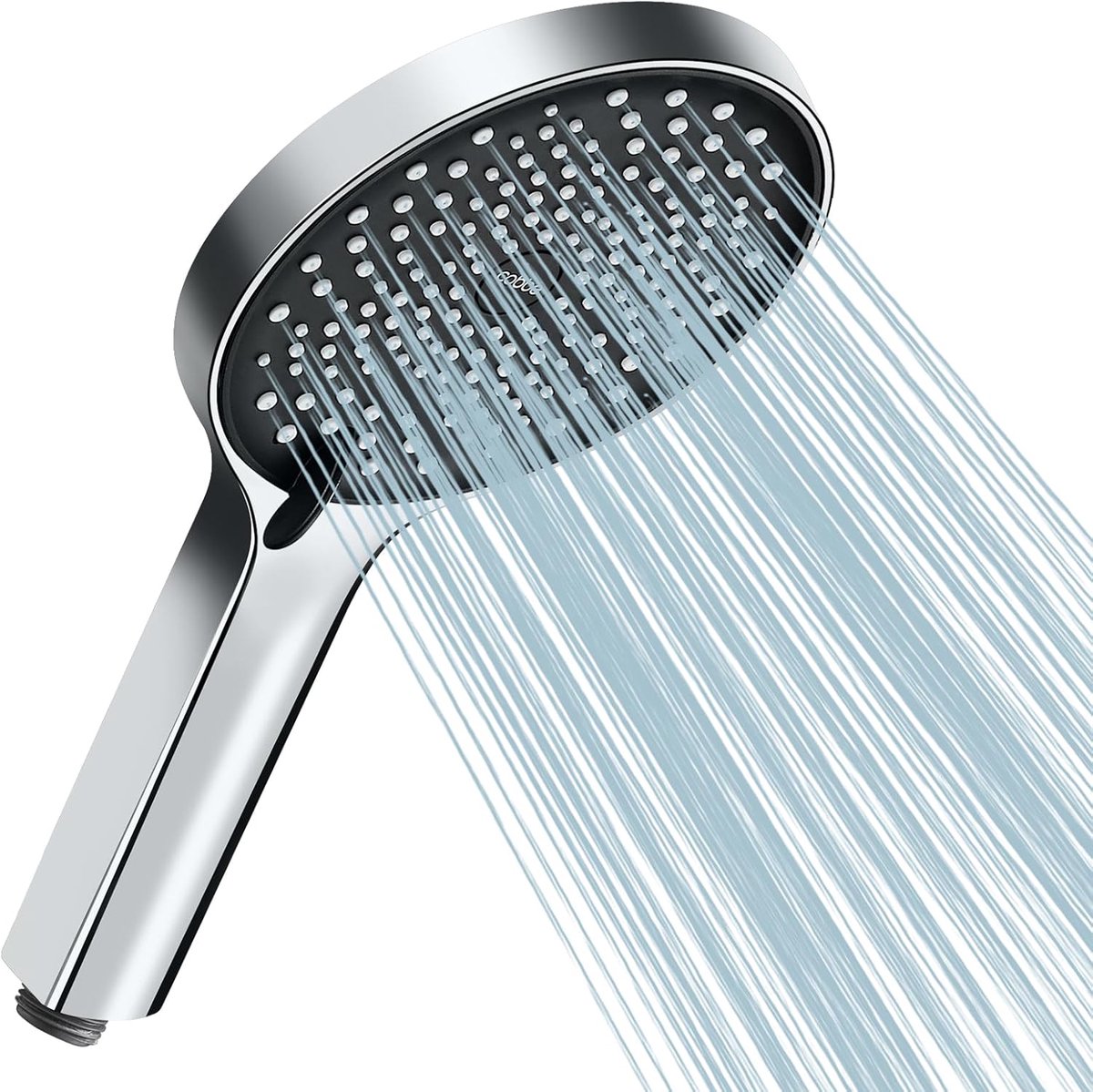 SnelShoppen - Cobbe Handdouche Chrome - Extra Grote Douchekop 13.2 cm - 3 Stralingsstanden - Luxe Doucheset voor Ultieme Douchebeleving - Geschikt voo