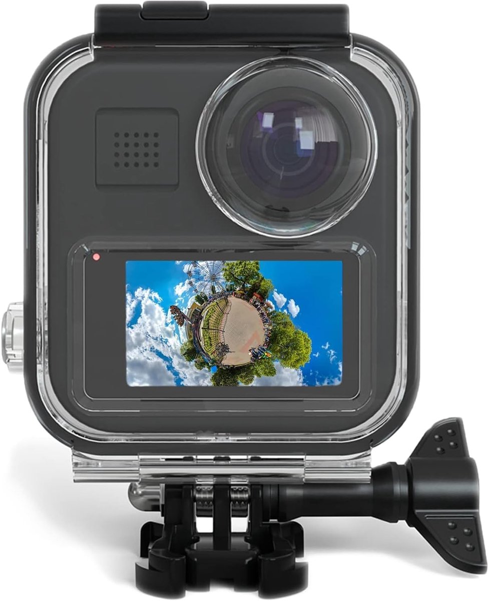 SnelShoppen - Waterdichte Behuizing voor GoPro MAX 360 (2019) - 45m Diep, Touchscreen Duikbehuizing met Accessoire Kit voor Onderwaterfotografie