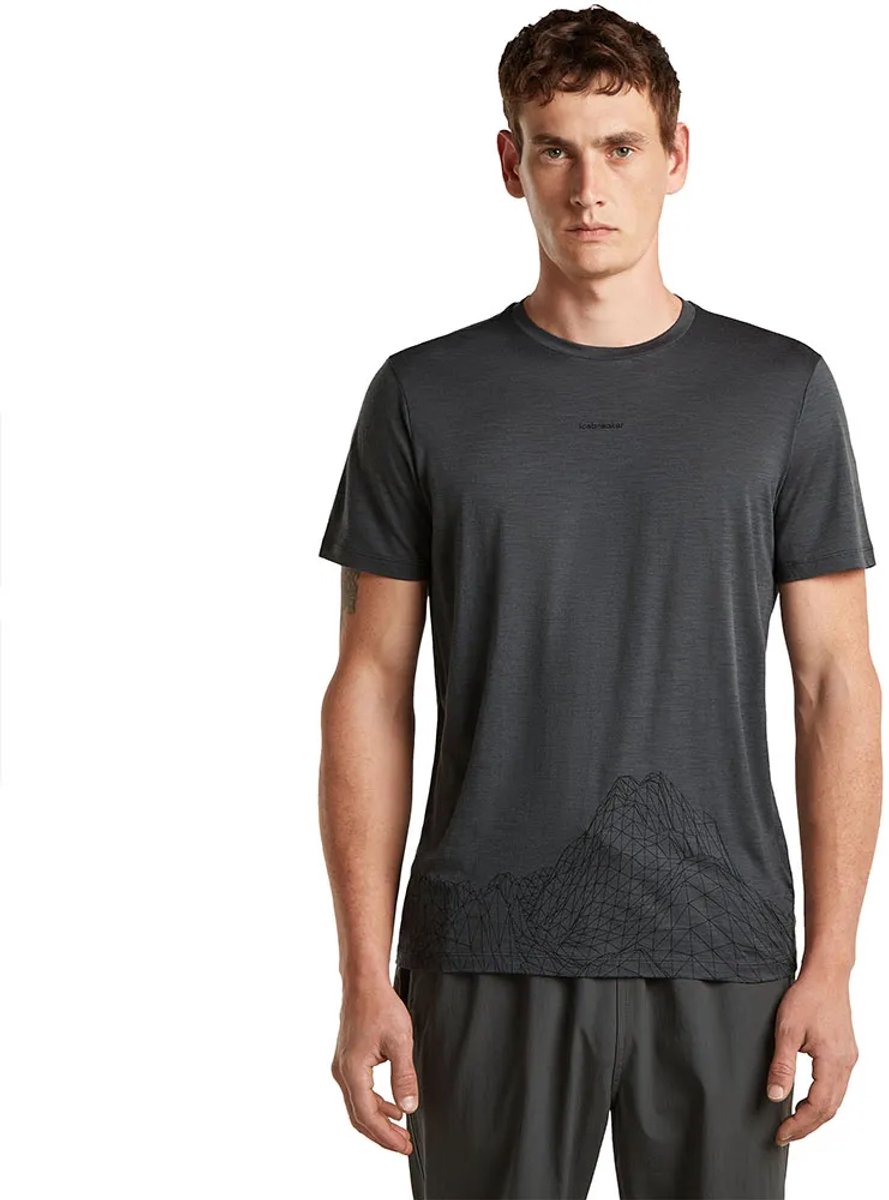 Icebreaker 150 Tech Lite Mapping T-shirt Met Korte Mouwen Grijs M Man