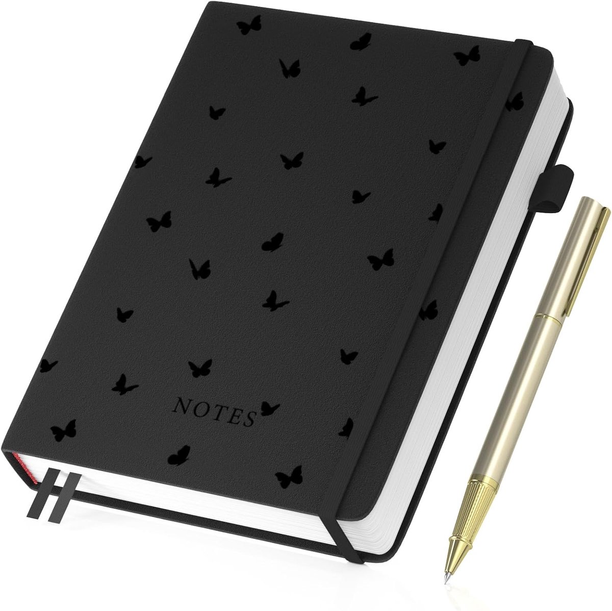 SnelShoppen - A5 Hardcover Notitieboek 365 Pagina's - 100g/m² Dik Papier - Gelijnd Dagboek - Voor School, Kantoor en Persoonlijk Gebruik - 14.5 x 21 c