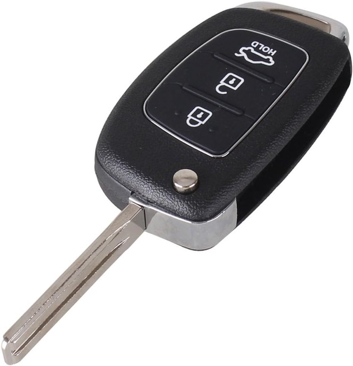SnelShoppen - Key voor Hyundai Santa Fe Tucson i10 i20 i40 ix20 ix35 | 3 knoppen | afstandsbediening auto sleutel reparatie