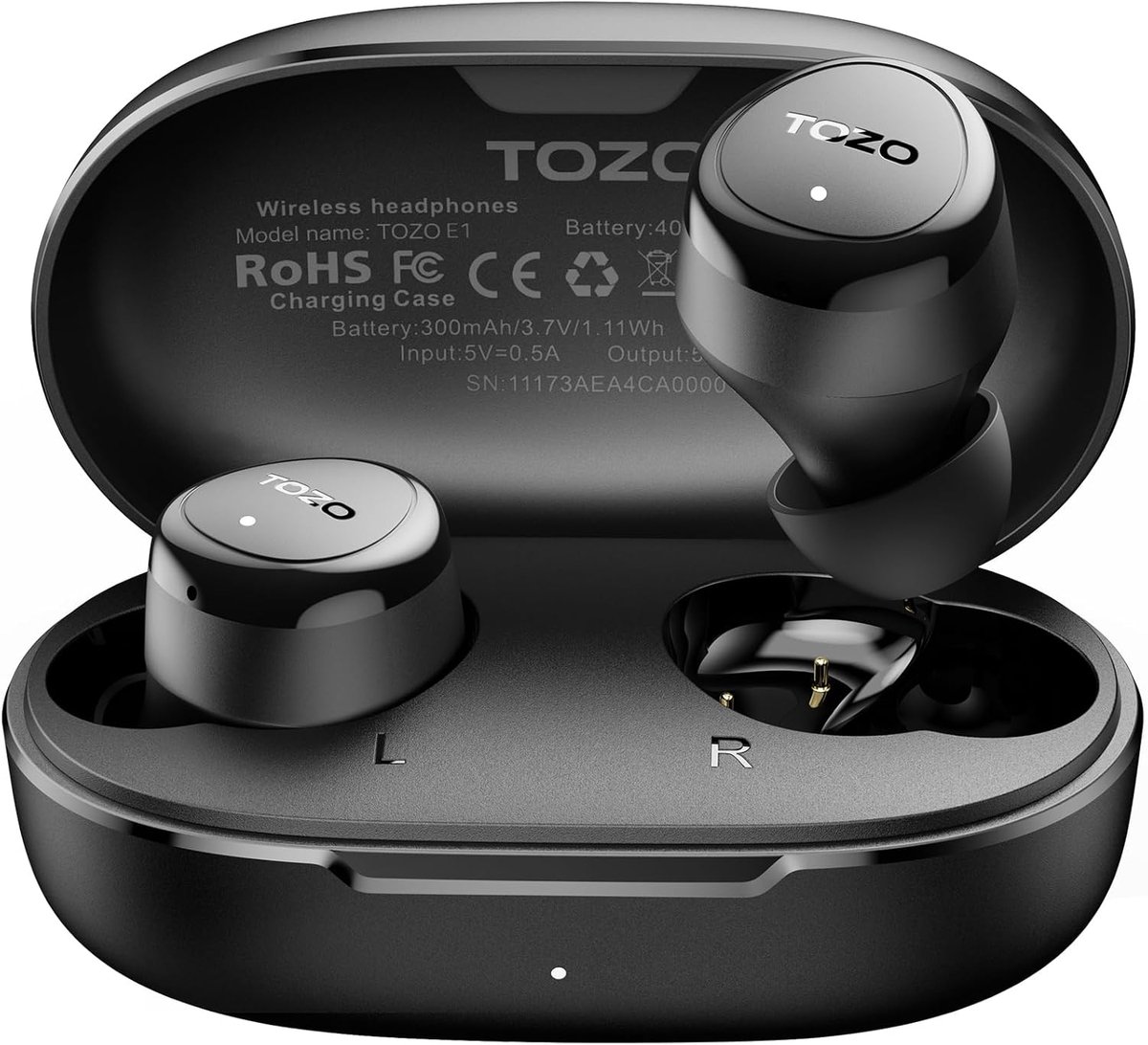 SnelShoppen - Draadloze Oordopjes met Microfoon, Ergonomisch en Lichtgewicht, Bluetooth 5.3, IPX6 Waterdicht, Premium Stereo Geluid, 30U Playtime, Ide