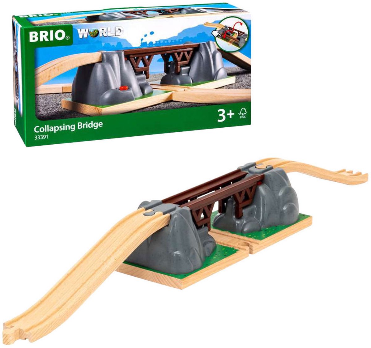 BRIO Klapbrug (33381) - uitbreiding voor BRIO World - vanaf 3 jaar — afbeelding 2