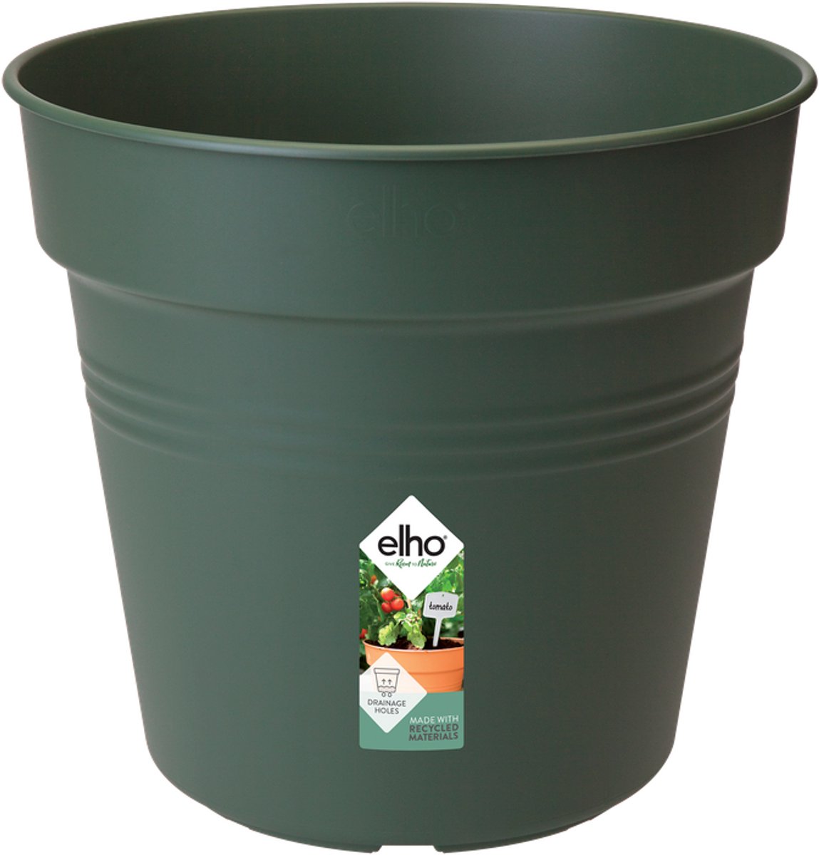 Elho Green Basics Kweekpot 35 - Kweekpot voor Binnen en Buiten - Ø 35.0 x H 32.2 cm - Blad groen