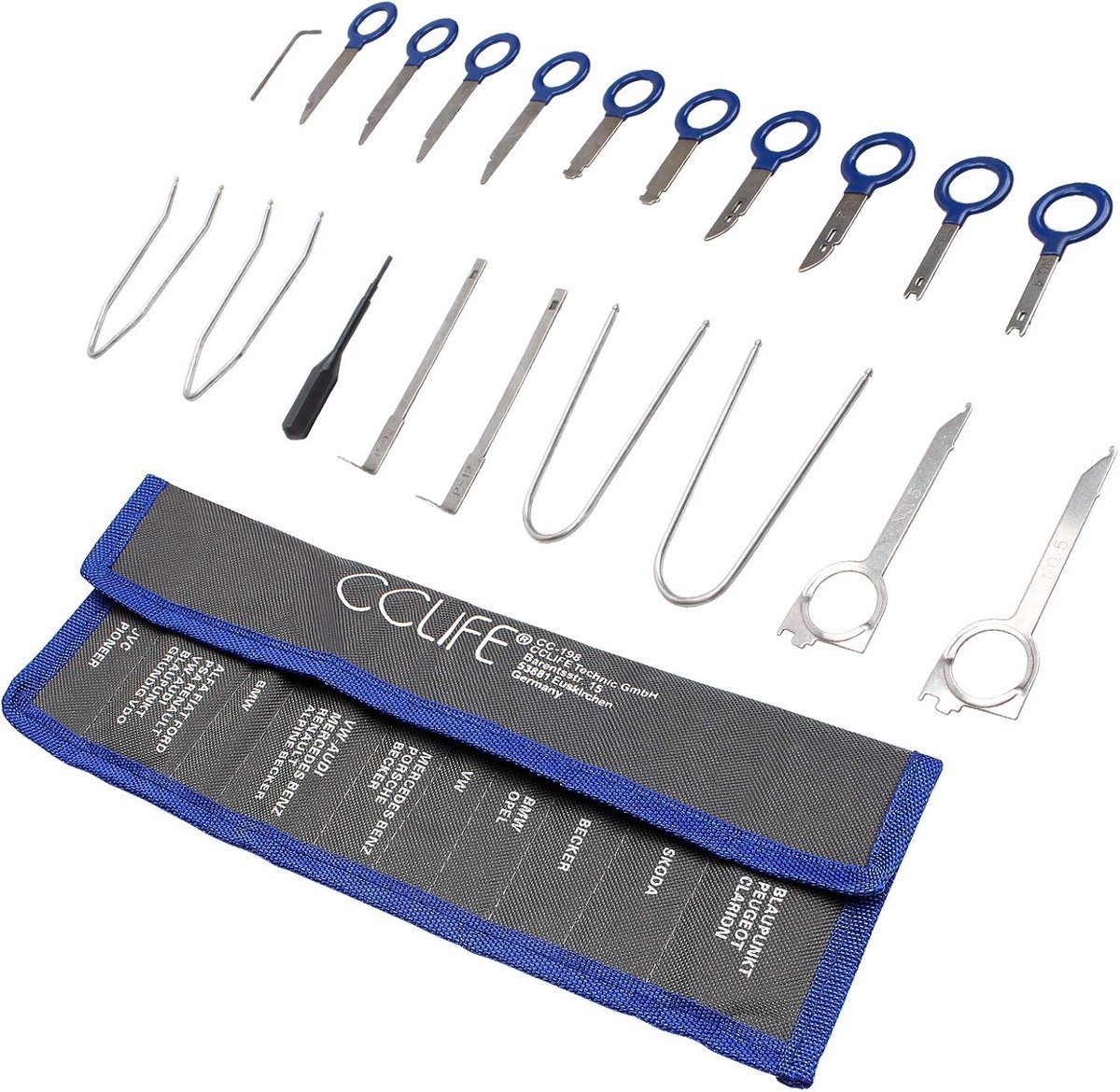 SnelShoppen - 20-delige Set Car Audio Radio Stereo Verwijder Tools - Dash Verwijdering en Installatie Gereedschap - Ideaal voor Auto Audio Installatie