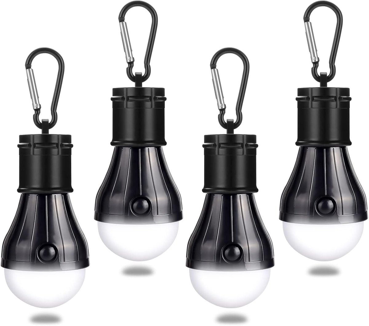 SnelShoppen - Campinglamp met Karabijnhaak - Waterdichte LED Lamp voor Avontuur, Vissen, Garage, Noodsituaties, Stroomuitval - 3 Helderheidsstanden