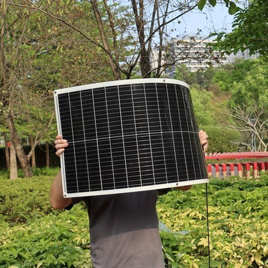 Flexibele Zonnepanelen – Buigbare Zonnecel Panelen – Zonnepaneel Set – Solar Module – 4x 80W 320W Totaal – Monokristallijn – Hoog Rendement – Lichtgewicht – Weerbestendig – 12V/24V