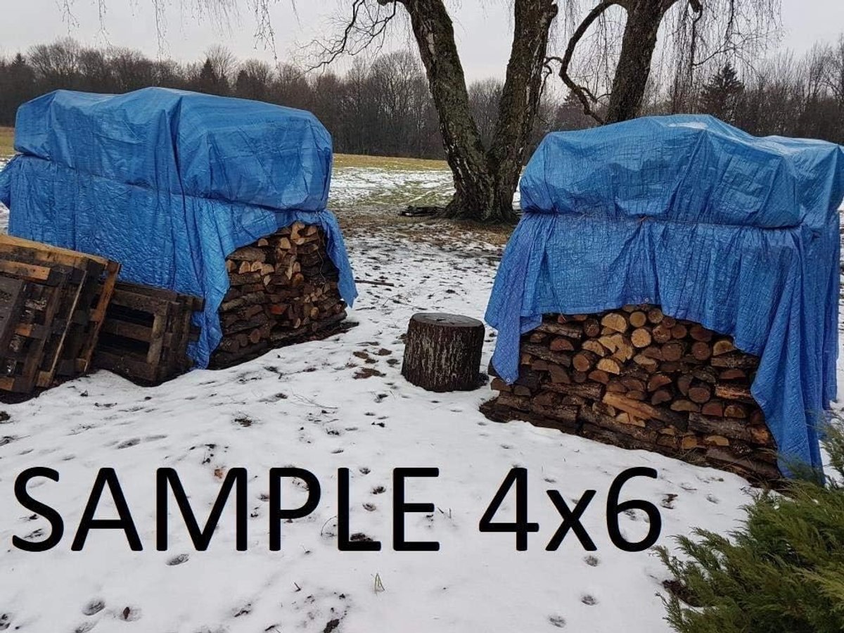 SnelShoppen - 4x4m Tarpaulin Grondzeil met Metalen Ringen - Waterdichte Beschermhoes voor Tent, Hangmat, Auto, Lichtgewicht, Ideaal voor Kamperen en O