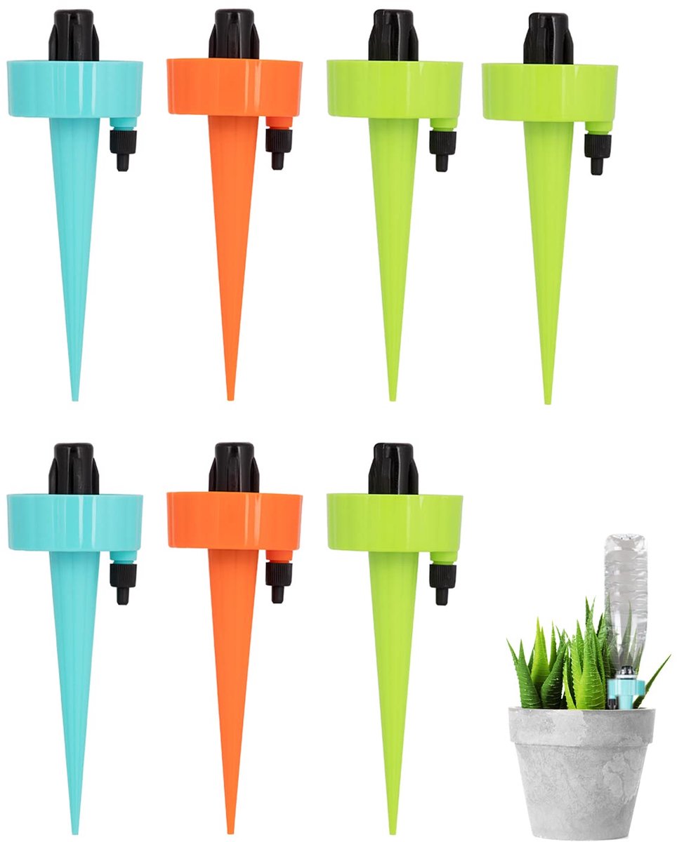 SnelShoppen - 7-delig automatisch druppel irrigatiesysteem voor planten, instelbare snelheid, ideaal voor binnen en buiten, geschikt voor bonsai en bl