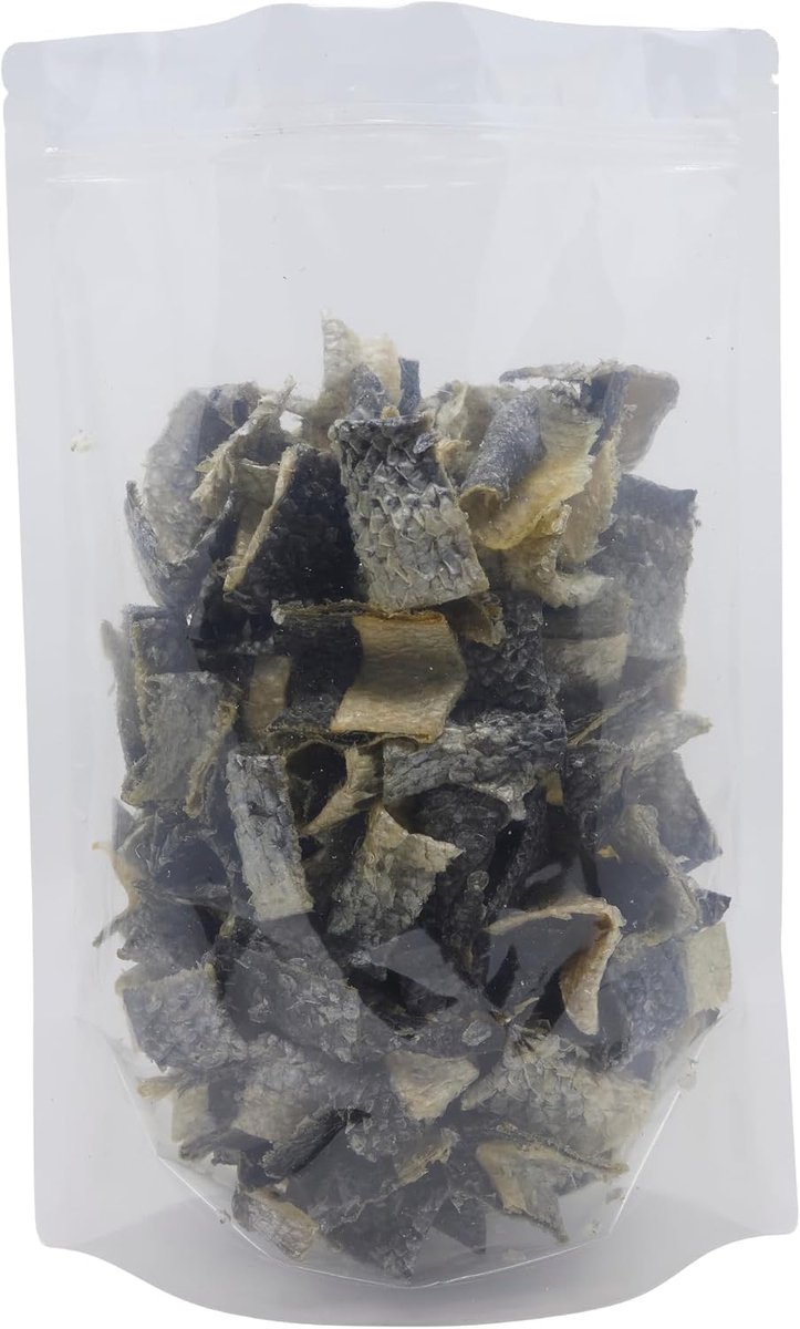 SnelShoppen - Salmon Skin Bites voor Hond - 750g - Gezonde Hondensnacks - 100% Zalmhuid - Graanvrij - Hoog Eiwitgehalte - Ideaal voor Training en Belo