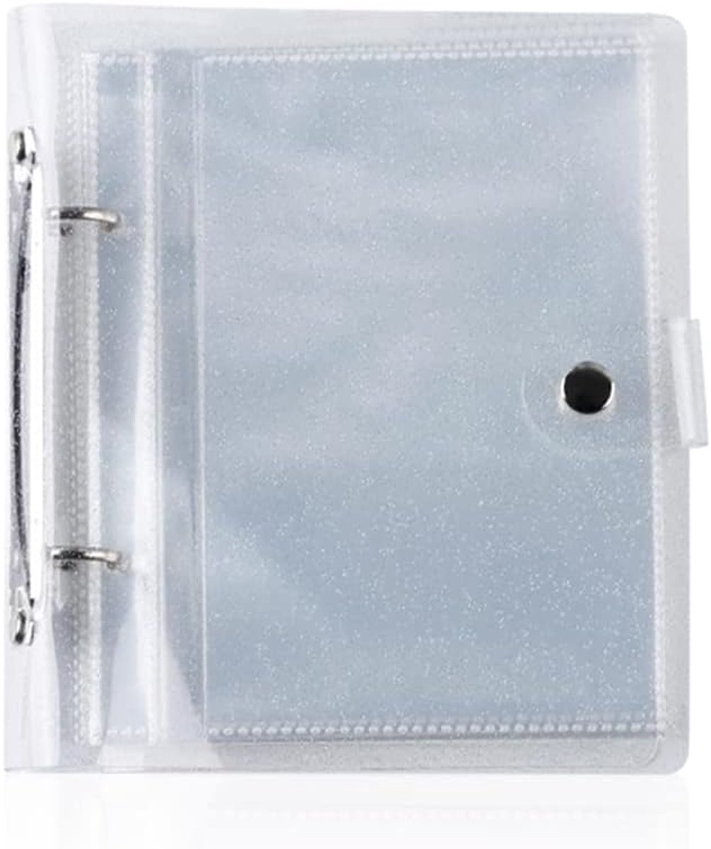 SnelShoppen - Glossy Clear Foto Album voor 4x6 Inch Foto's - Kleine Loose Leaf Foto Boek met 25 Transparante Pagina's, Geschikt voor 50 Foto's, Waterp