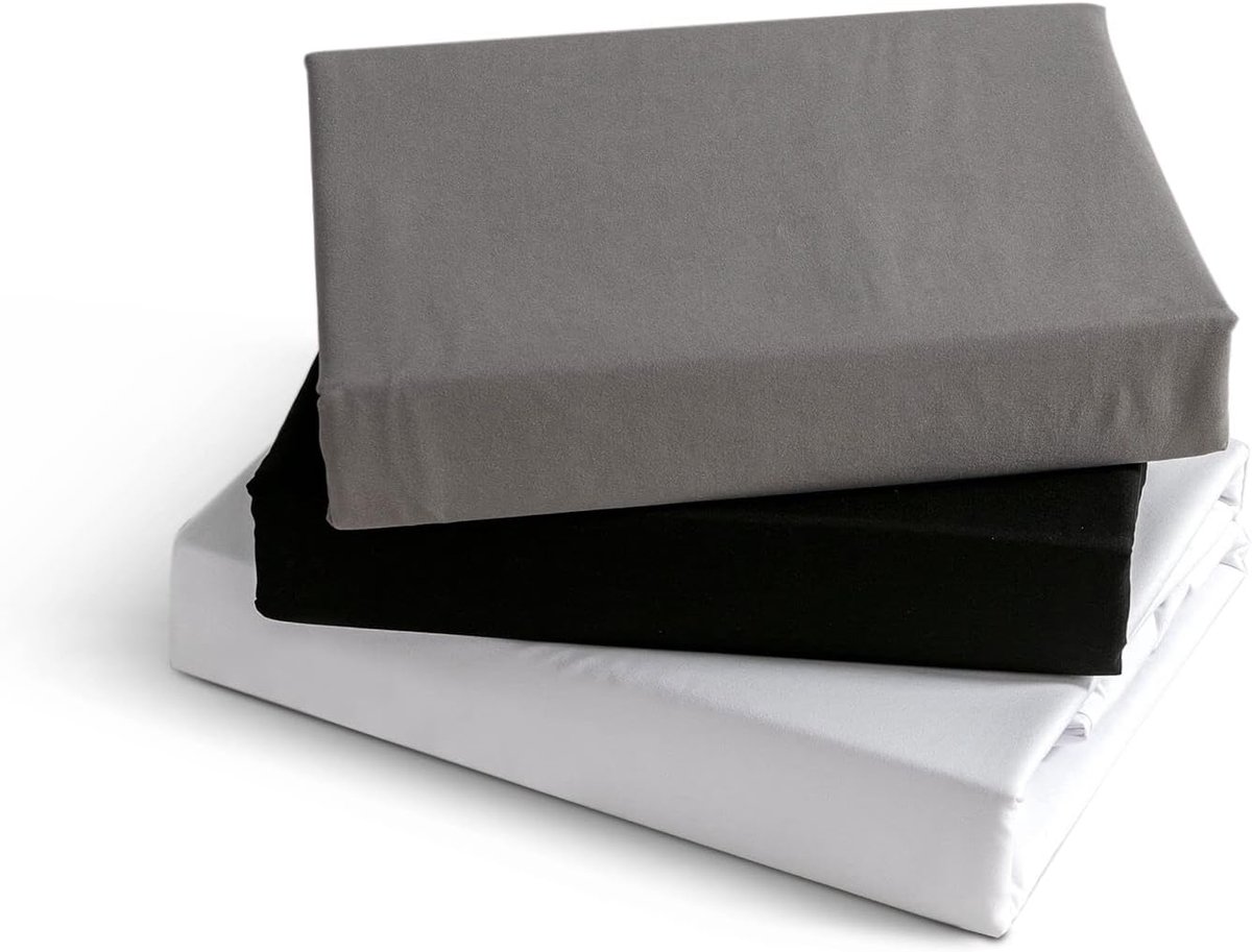 SnelShoppen - Fitted Sheet 180x200cm - Brushed Microfiber - 30cm Diepte - Wit - Ideaal voor Comfortabele Slaap - Geschikt voor Alle Seizoenen