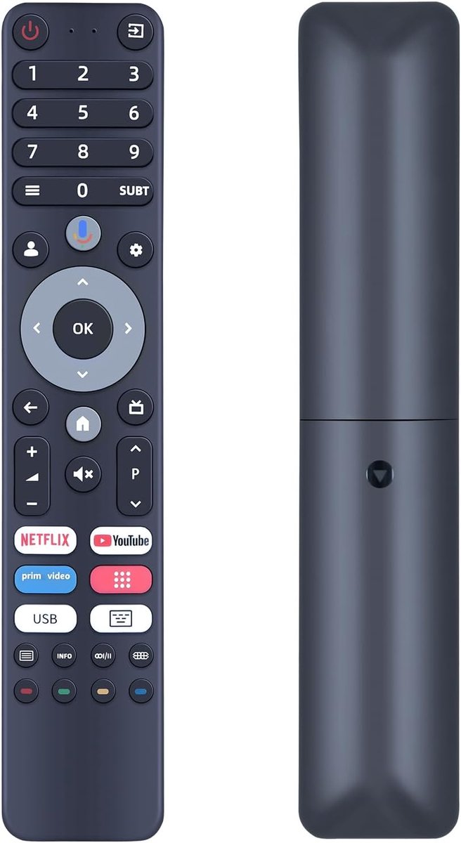 SnelShoppen - Nieuwe Vervangende Afstandsbediening voor OK UHD LED TV - Compatibel met OTV 40GF, 32GH, 43AU, 50AU - Bluetooth - Gebruiksvriendelijk