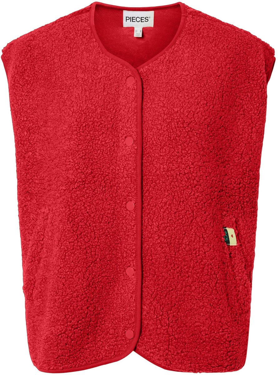 PIECES - PCKATTY TEDDY VEST BC - Dames - Gewatteerde jassen