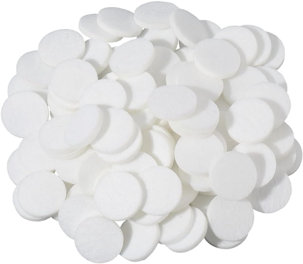 SnelShoppen - 96 Stuks Essentiële Olie Diffuser Pads Refill - Witte Medaillons 0.89 Inch - Aromatherapie Accessoires voor Luchtbevochtiger en Luchtzui
