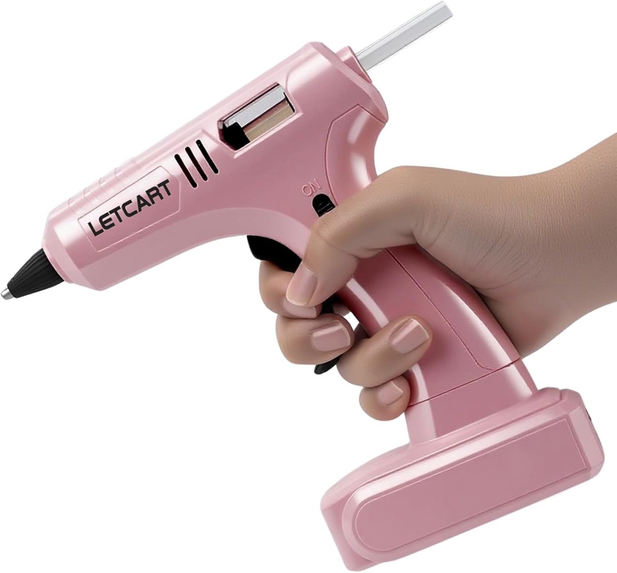 SnelShoppen - Hot Glue Gun 40W, Mini Lijmpistool met 30 Lijmpennen, Snelle Verwarming voor DIY Projecten, Hobby & Huishoudelijk Gebruik - Roze