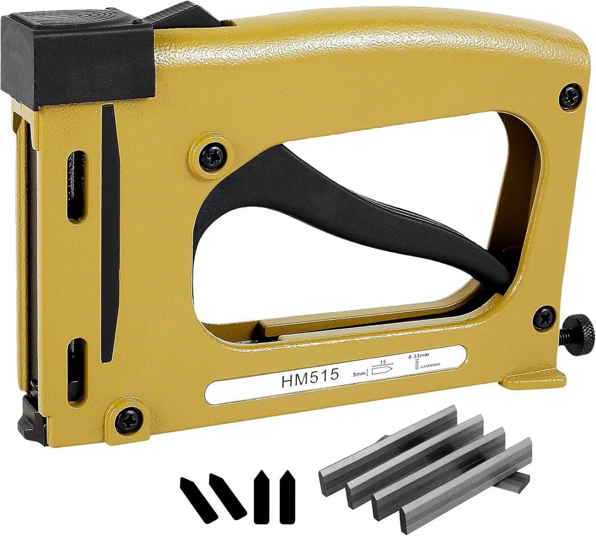 SnelShoppen - Hand Stapler 20x12.5x3 cm - Picture Frame Tacker met 2000 Staples - Lichtgewicht Aluminium en Staal - Perfect voor Foto Frames en Creati