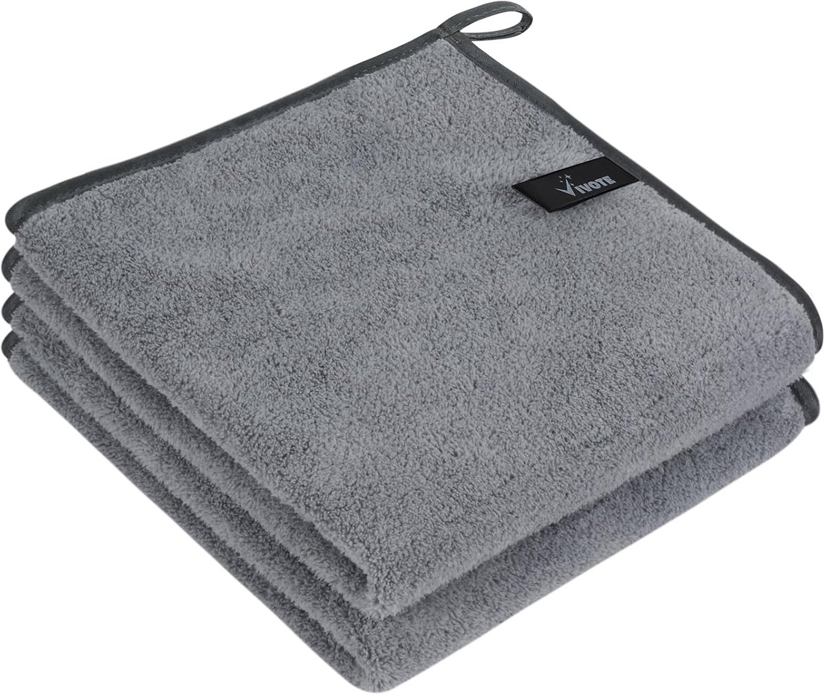 SnelShoppen - Microvezel Keuken Handdoeken Set - Super Zacht en Absorberend - Sneldrogende Badhanddoeken met Ophanglus - Duurzame Handdoeken voor Keuk