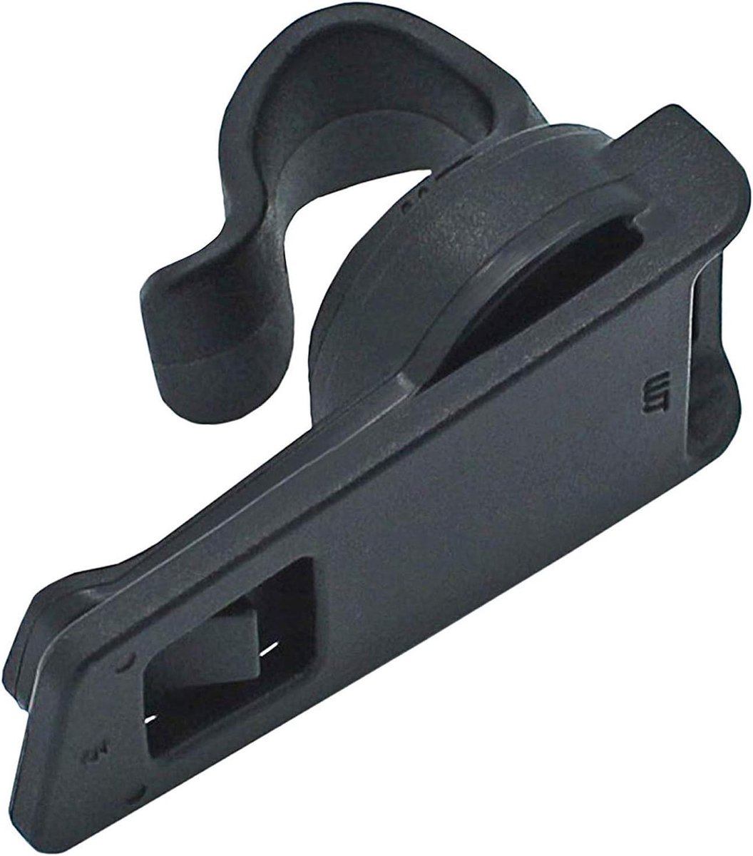 SnelShoppen - Premium Magnetische Clip Houder voor Drinkslang, Zacht Flask Drinkrugzak Systeem in Zwart, Ideaal voor Fietsen, Wandelen, Hardlopen