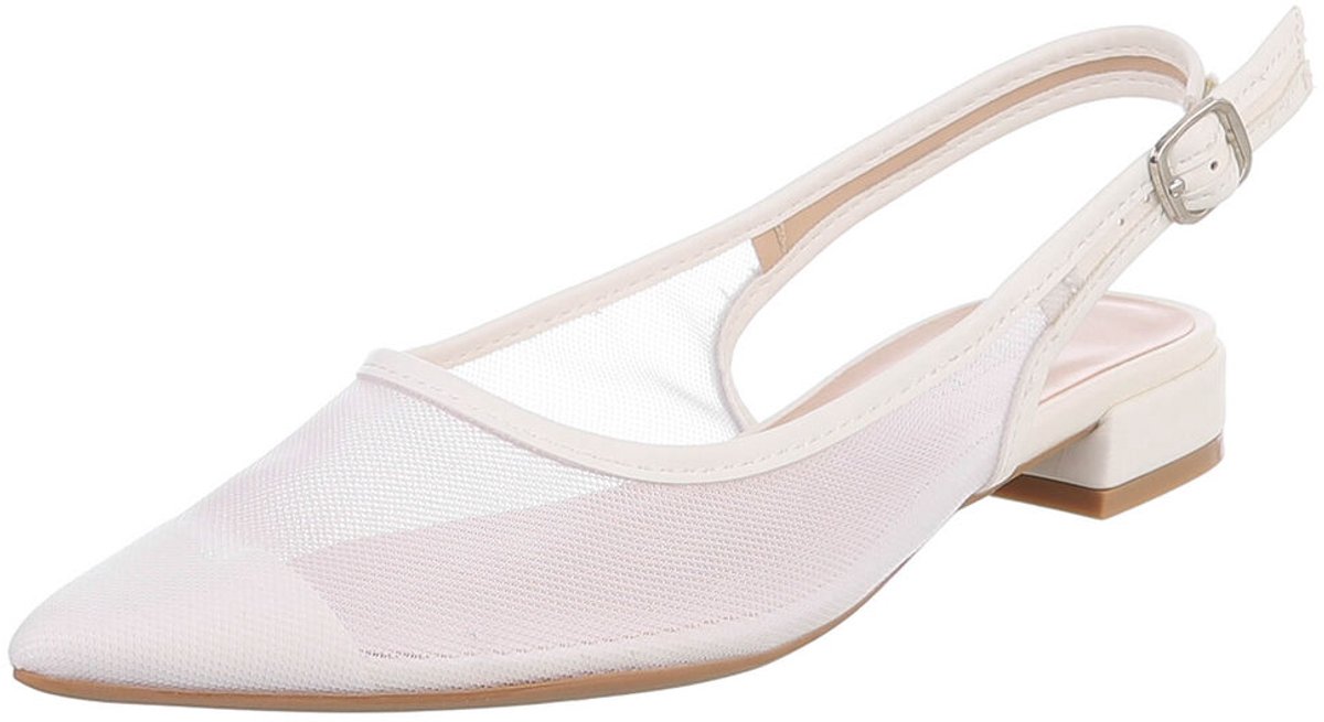 Slingback Pumps - Puntneus en lage hak - Dames Mt:39