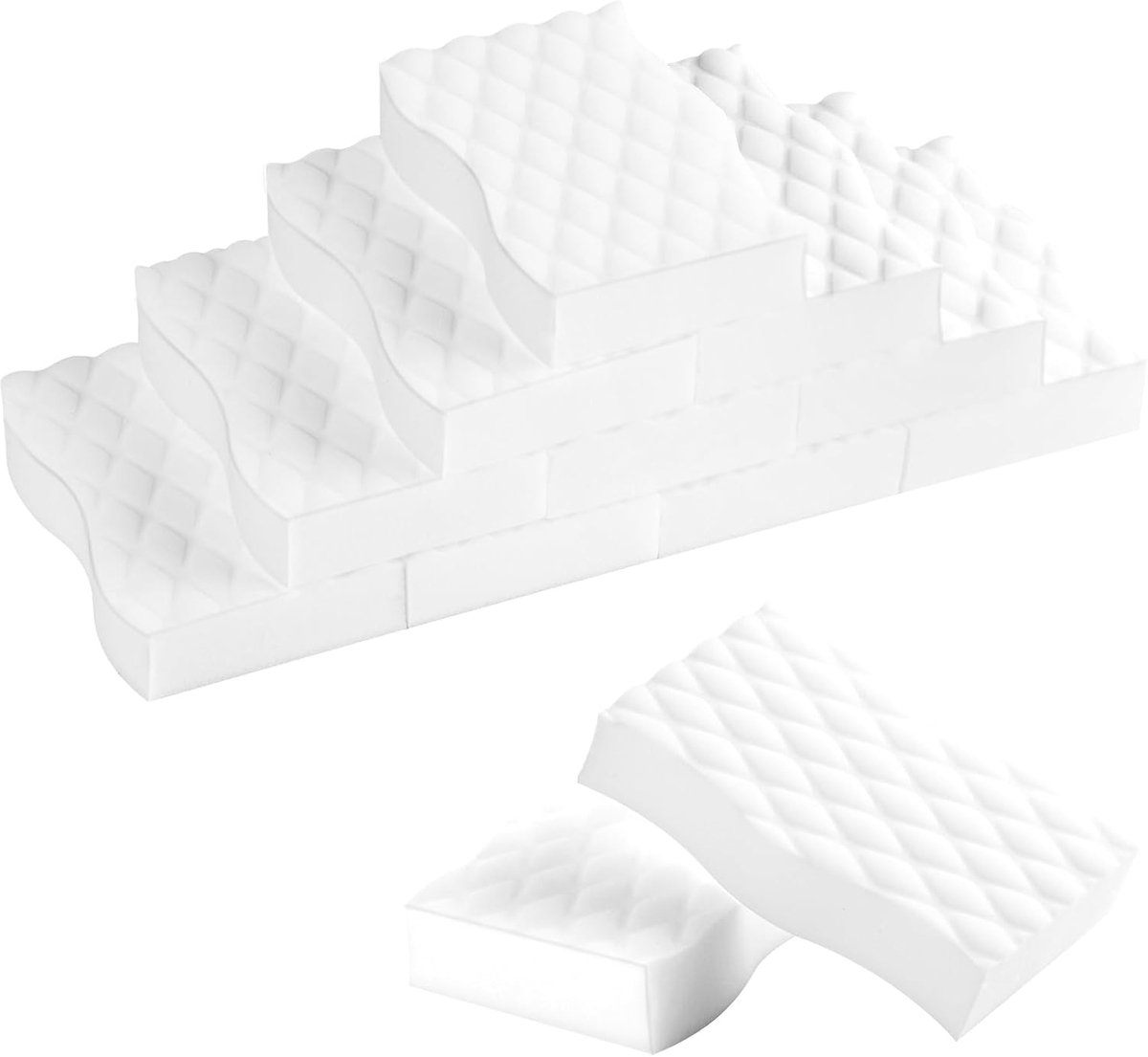 SnelShoppen - Flintronic Sponsen (18 stuks) - 9.7 x 6.5 x 2 cm - Voordelige Keukensponsen voor Huishouden, Schoonmaken, Afwassen, Keuken en Badkamer -