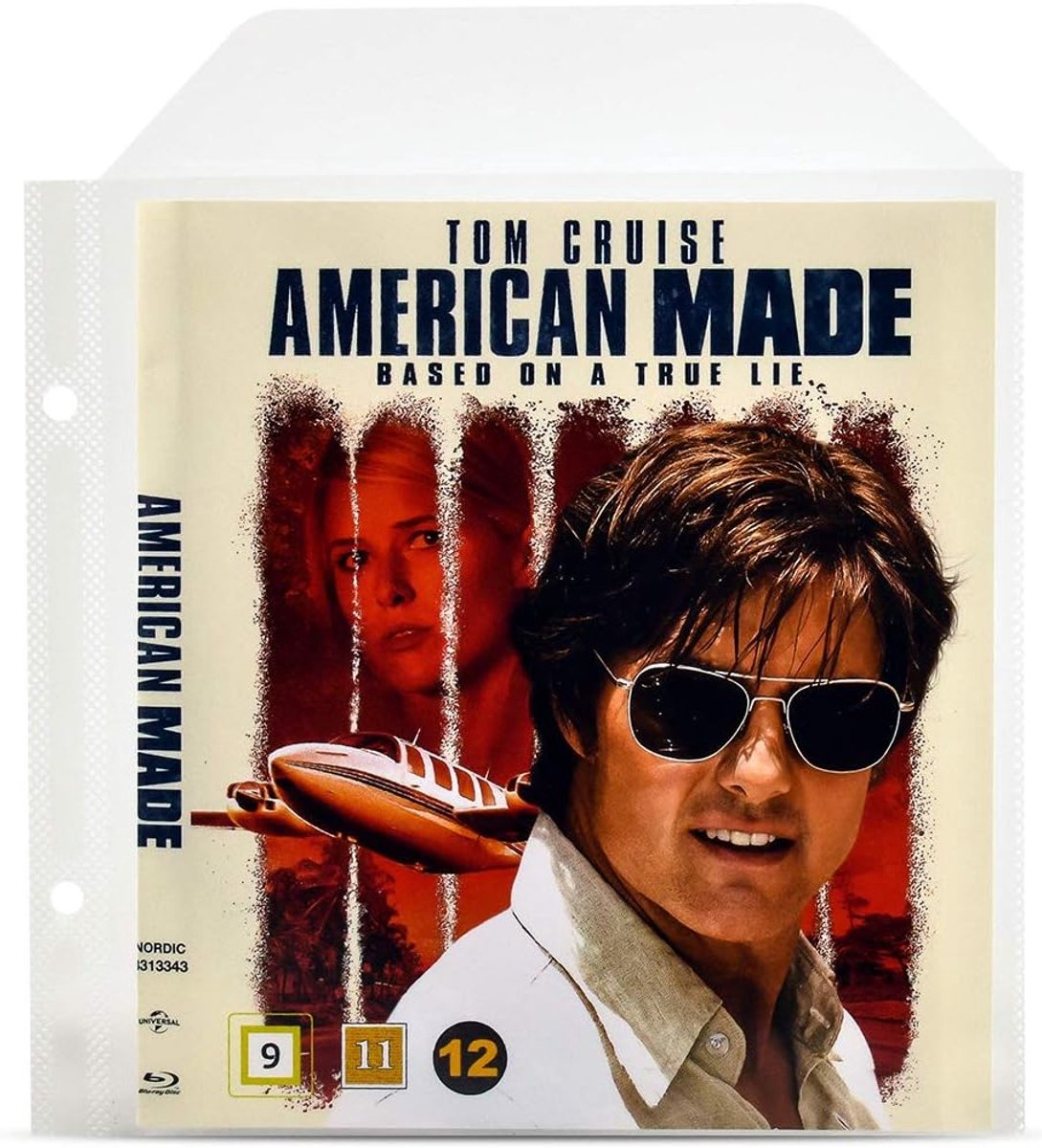 SnelShoppen - 50x 3L Blu-Ray Cases - Perforated Transparent voor Opberging van Films - Hoogwaardige Polypropyleen - Bescherming tegen Krassen en Stof