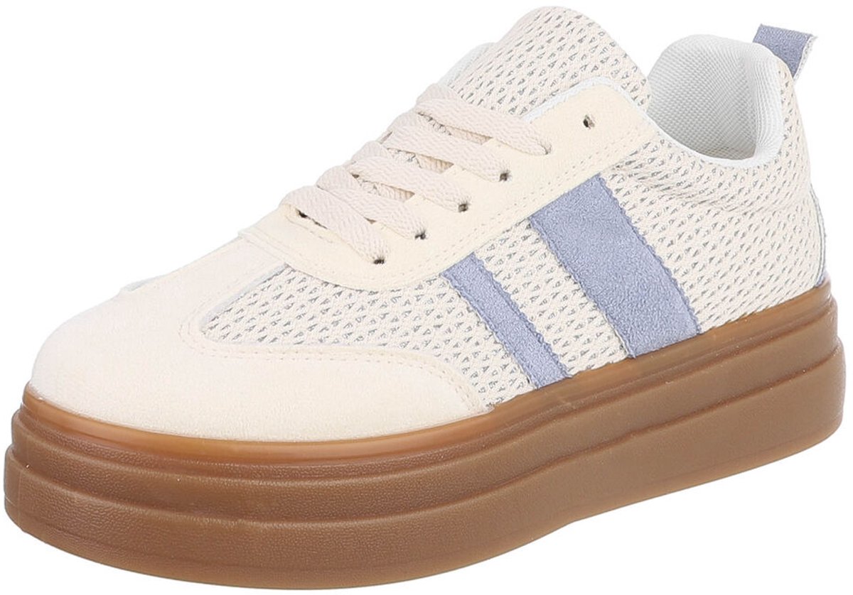Sneaker - Platformzool en vetersluiting - Dames/Heren Mt:39