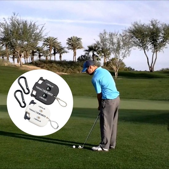 Dailygoods - Golf Score Teller Set voor 2 Spelers met Karabijnhaken van Dailygoods — afbeelding 3