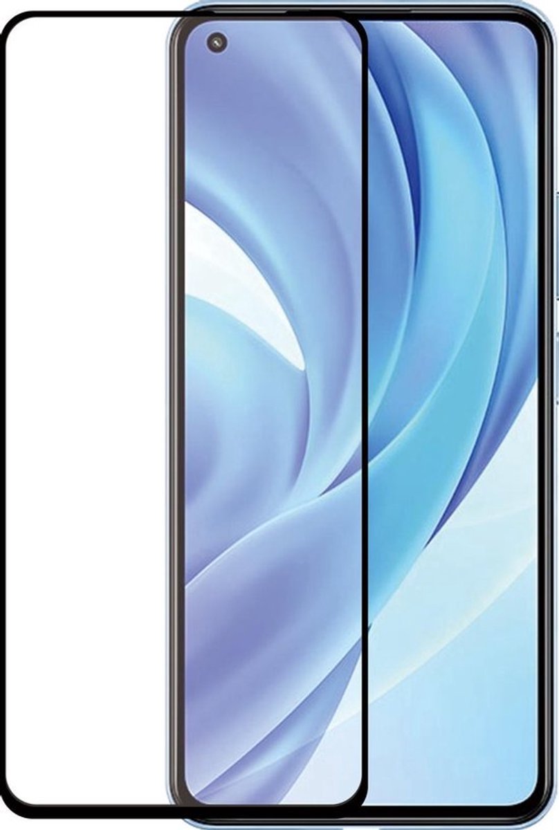 Azuri tempered glass - Zwart frame - Xiaomi Mi 11 Lite