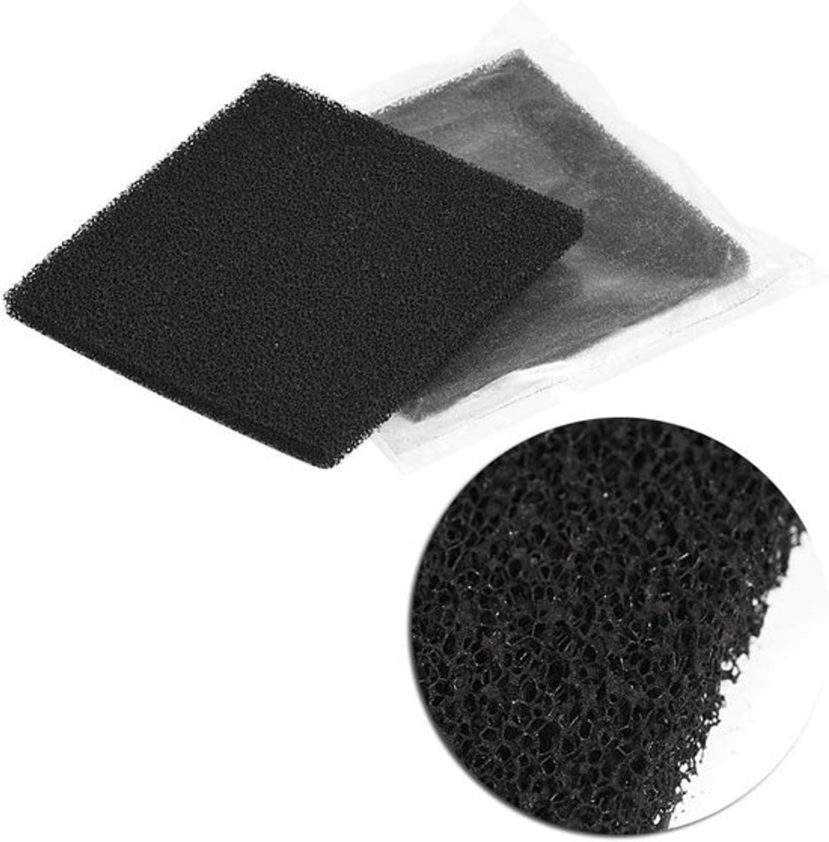 Actieve koolstoffilters 10 stuks voor natuurlijke lasfilter 13x13 cm met trekker en sponze
